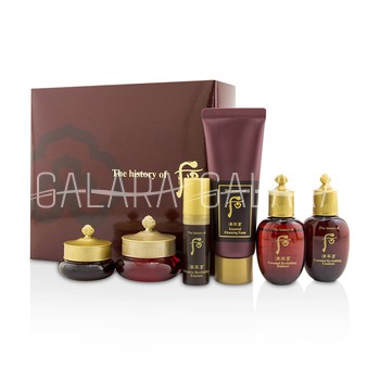 WHOO (THE HISTORY OF WHOO) Jinyulhyang Trial Set: 1x Cleansing Foam, 1x Balancer, 1x Emulsion, 1x Essence, 1x Face Cream, 1x Eye Cream